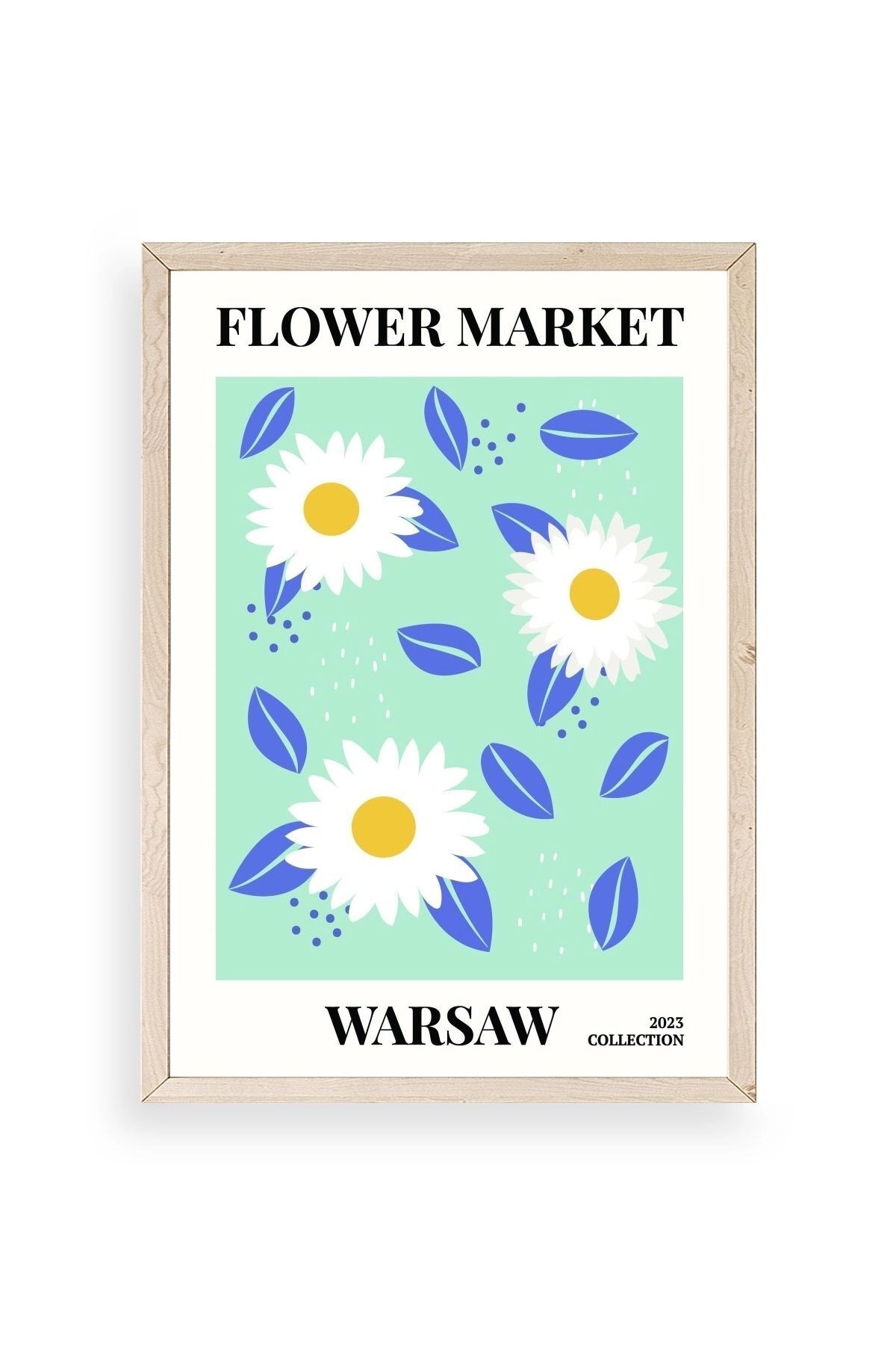 Çiçek Ahşap Çerçeveli Tablo resmi