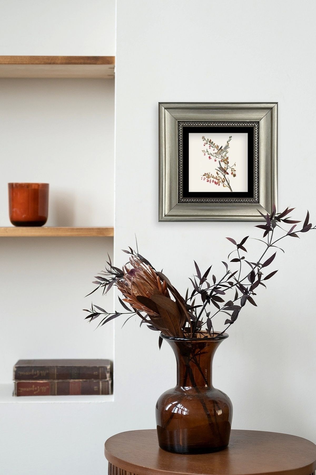 Dal Çerçeveli Taş Tablo resmi