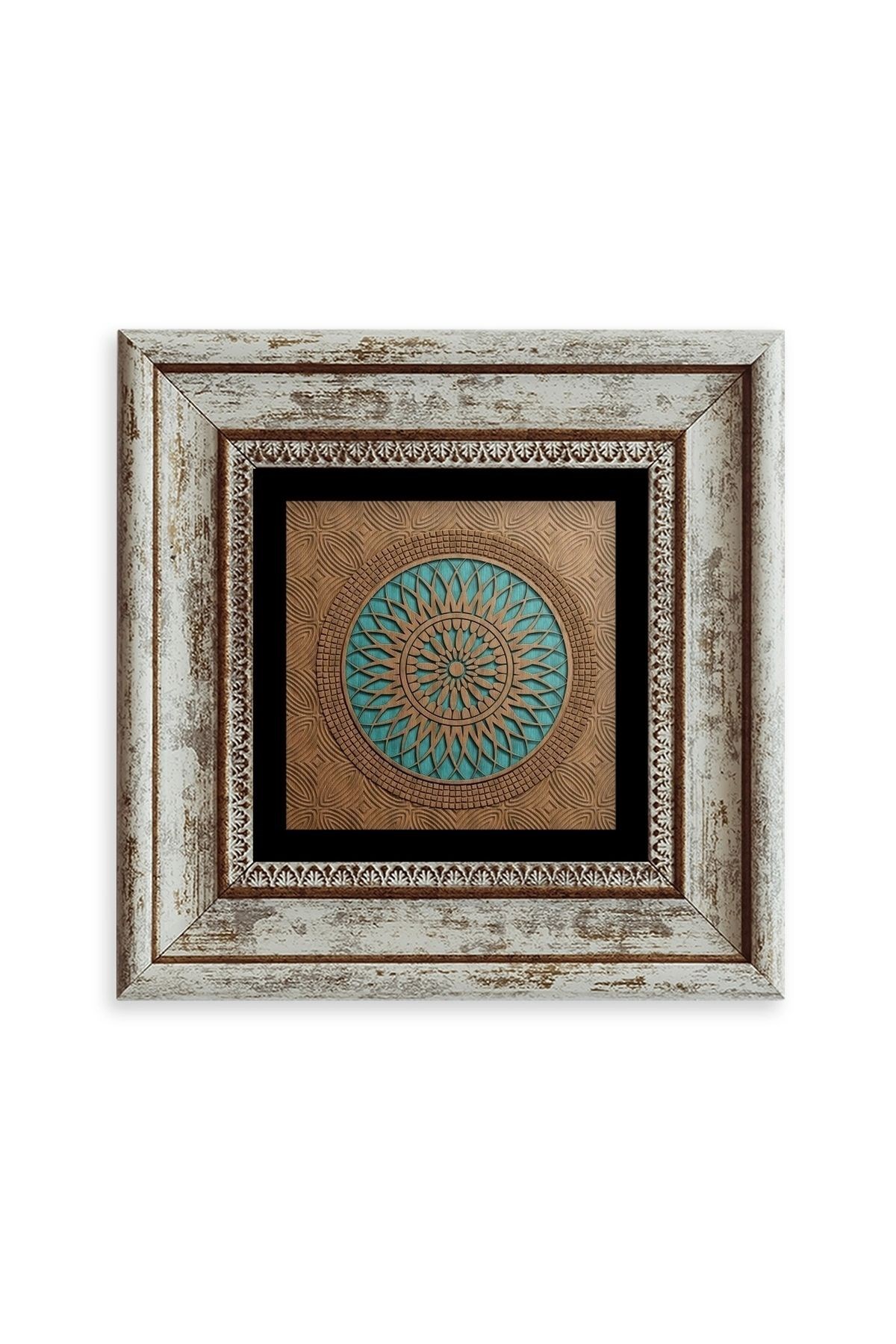 Motif Çerçeveli Taş Tablo resmi