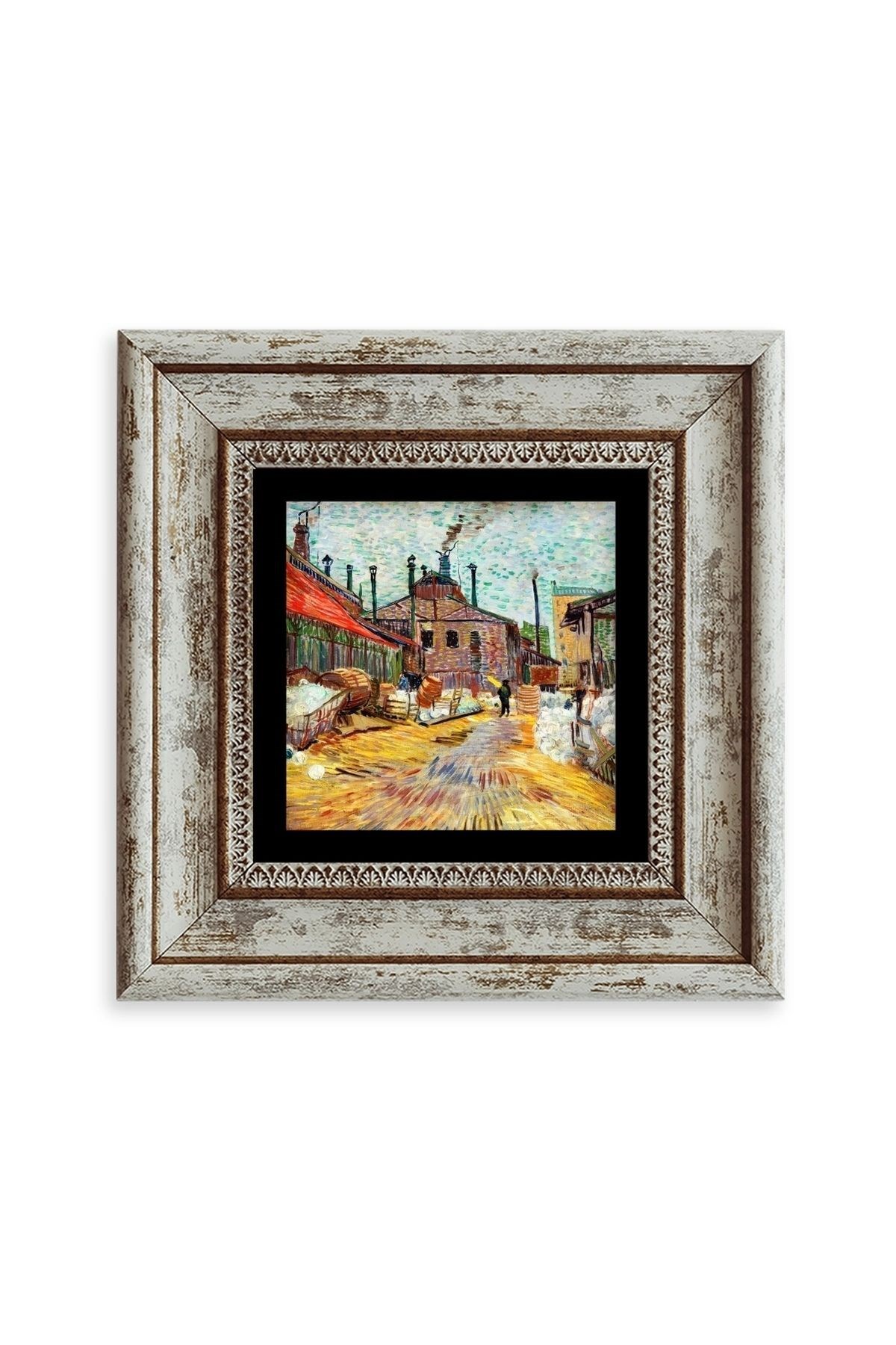 Van Gogh Çerçeveli Taş Tablo resmi