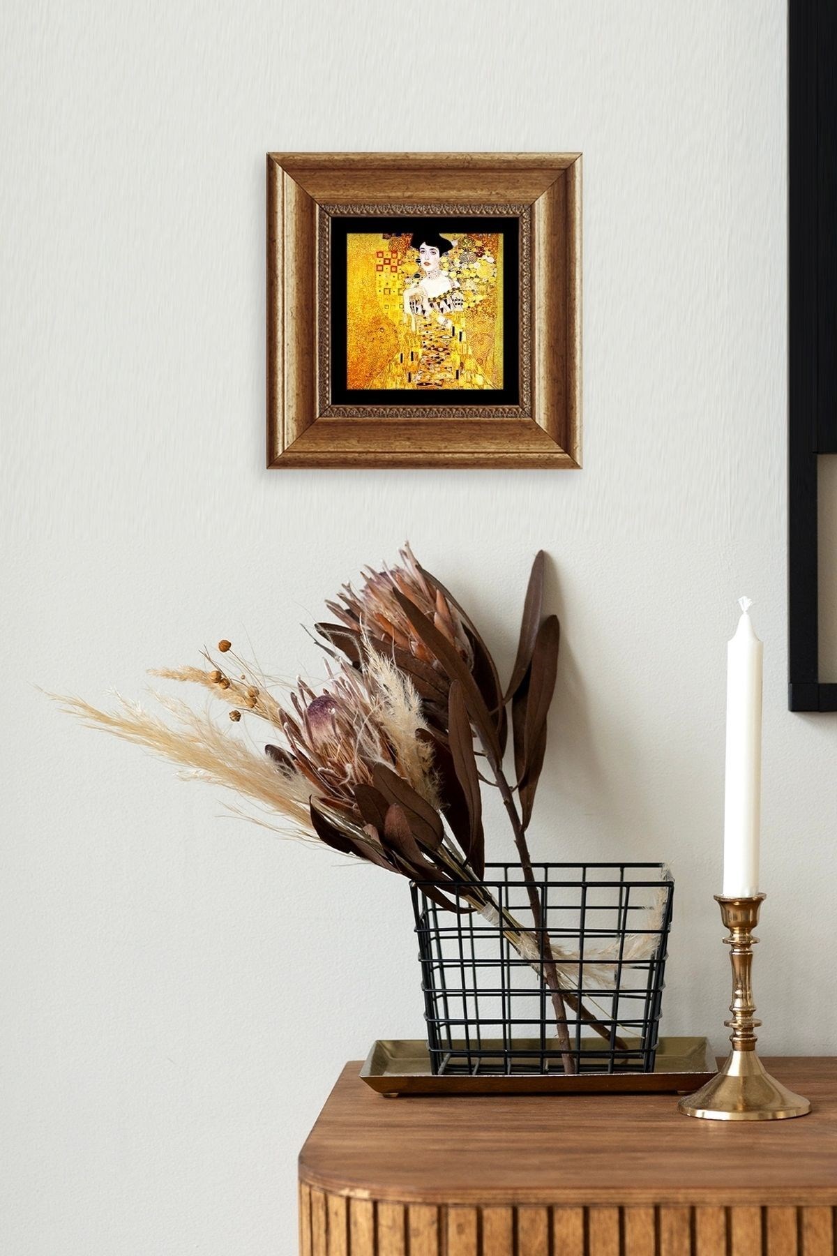 Gustav Klimpt Çerçeveli Taş Tablo resmi