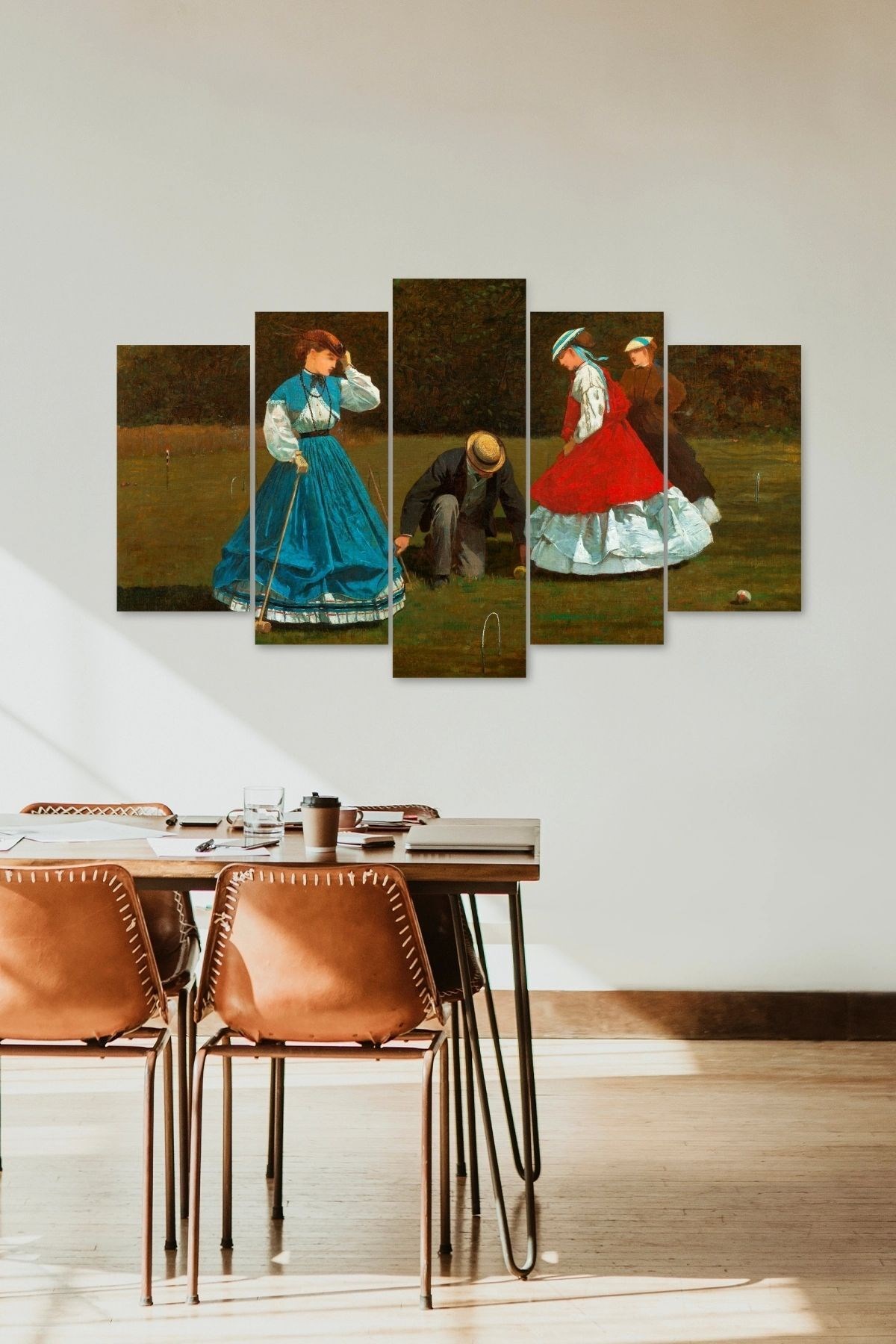 Kadın Manzarası5 Parçalı Mdf Tablo resmi