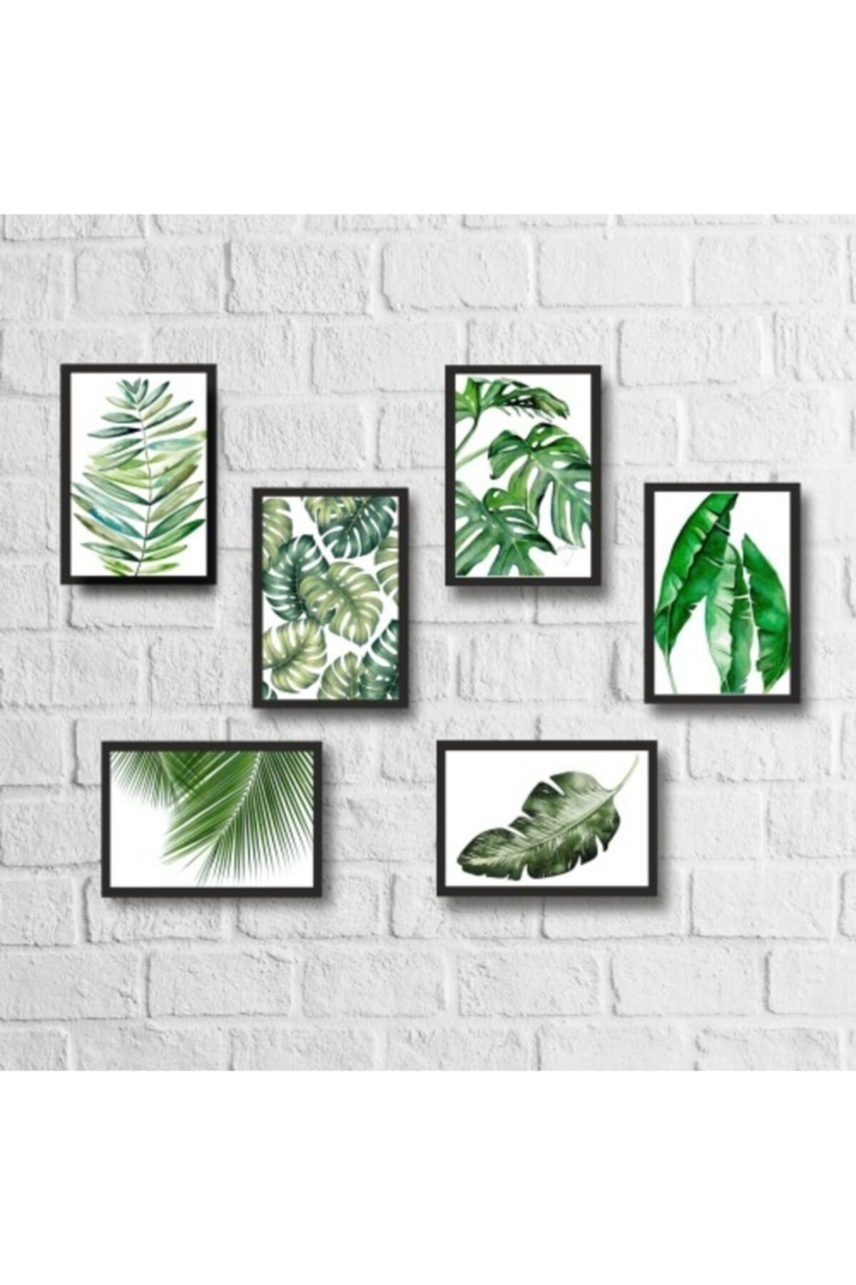 6 Parça Çerçeveli Mdf Tablo resmi
