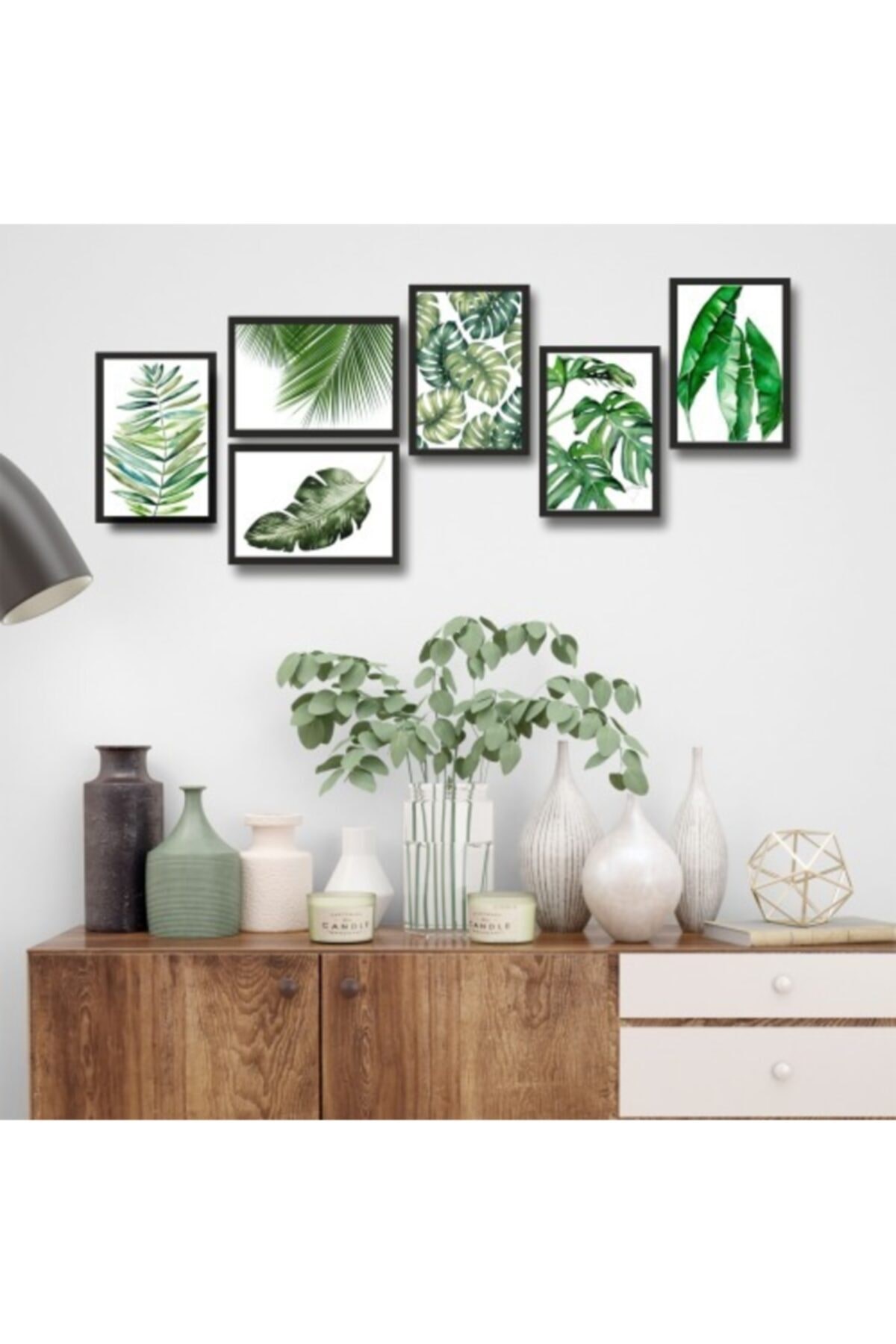 6 Parça Çerçeveli Mdf Tablo resmi