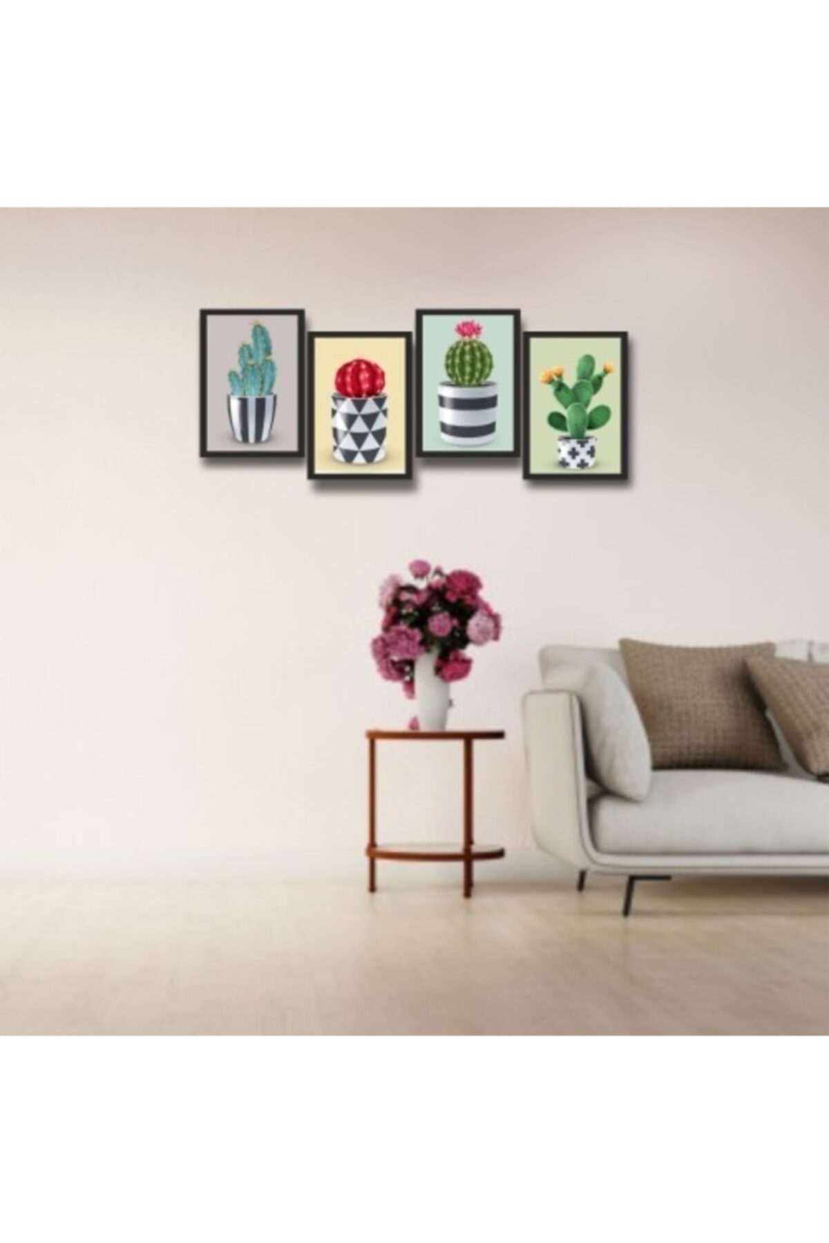 4 Parça Çerçeve Görünümlü Mdf Tablo resmi