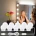 Picture of BUFFER® Nostalji Hollywood Tarzı 10lu Makyaj Masası Aynası Beyaz Led Işıklı Lamba USB