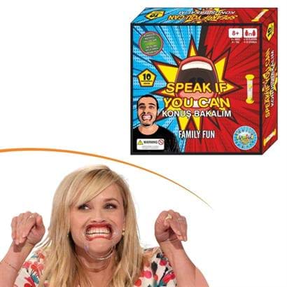 BUFFER® Konuş Bakalım Oyunu Söyle Bakalım Oyunu Bol Kahkahalı Aile Kutu Oyunu Kum Saatli resmi