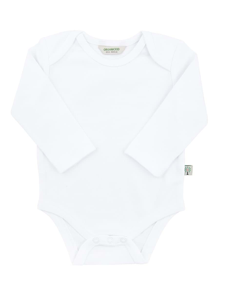 Picture of Basic Baby White Long Sleeve Bodysuit