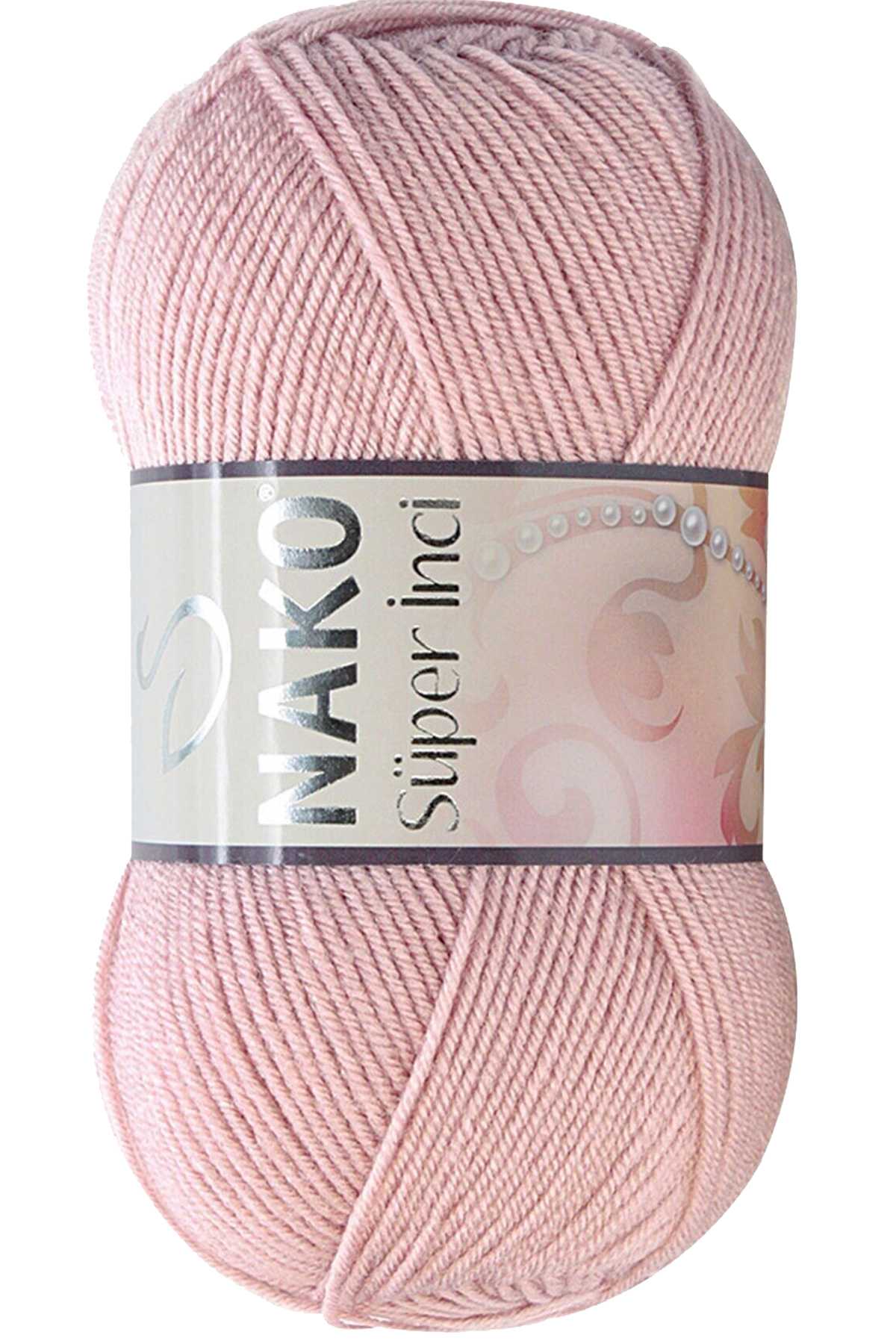 Picture of Süper İnci El Örgü İpi 100 gr Pembemsi Pudra 10275