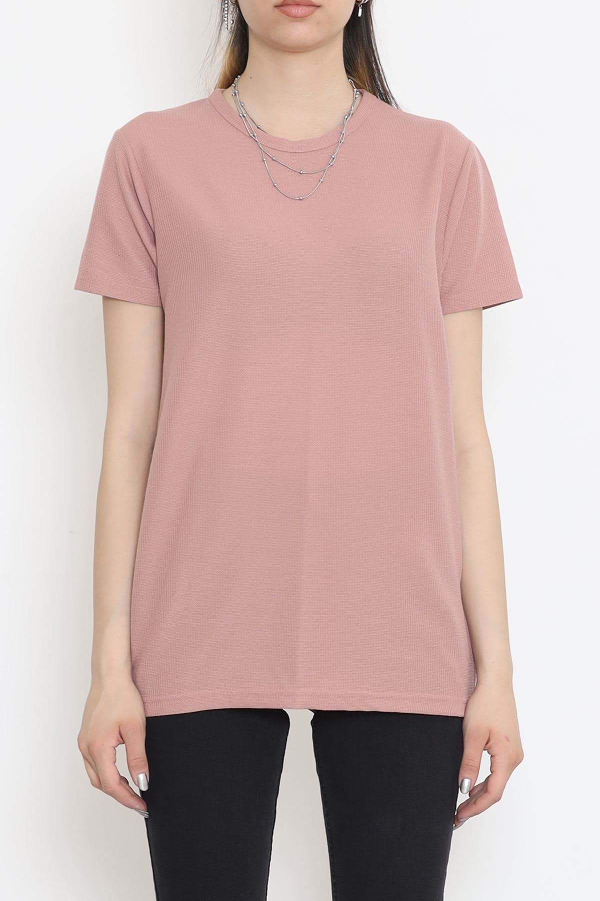 Waffle Tişört Pudra - 152433.275. resmi