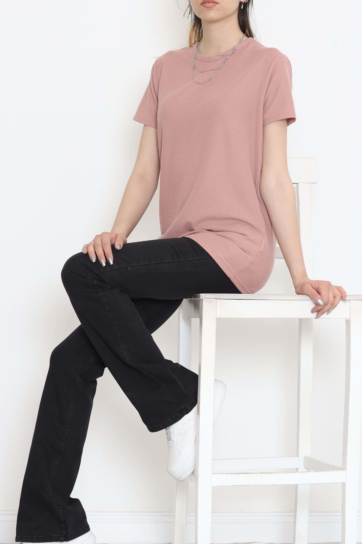 Waffle Tişört Pudra - 152433.275. resmi